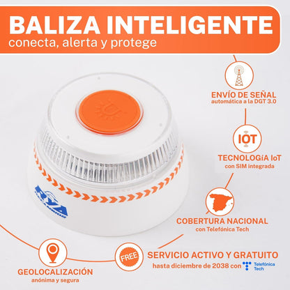 Baliza Emergencia Coche Homologado DGT Geolocalización - V16 
