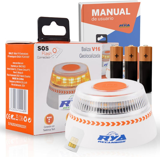 Baliza Emergencia Coche Homologado DGT Geolocalización - V16 